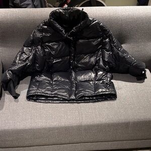 NVLT Shiny Black Puffer Jacket